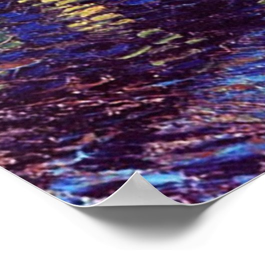 ファン・ゴッホのローネでの星空の夜 ポスター (角)