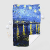 ファン・ゴッホのローネ上空での星空の夜 ゴルフタオル (インサイチュ)