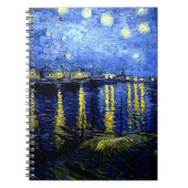 ファン・ゴッホのローネ上空での星空の夜 ノートブック (正面)