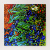 ファン・ゴッホの有名なフローラズ絵画・アイリス ジグソーパズル (横)