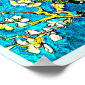 ファン・ゴッホの有名絵画なアーモンド・フラムス ポスター (角)