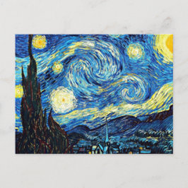 ファン・ゴッホの有名絵画なスターリー・ナイト ポストカード