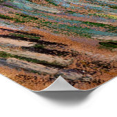 ファン・ゴッホの自画像（麦藁帽子つき） ポスター (角)