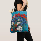 ファン・ゴッホの花とケシの花瓶 トートバッグ (クローズアップ)