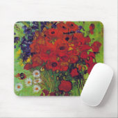 ファン・ゴッホの花とケシの花瓶 マウスパッド (マウス)