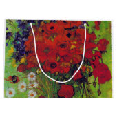 ファン・ゴッホの花とケシの花瓶 ラージペーパーバッグ (裏面)