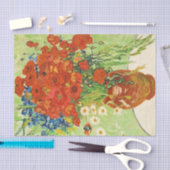 ファン・ゴッホの花とケシの花瓶 薄葉紙 (クラフト)