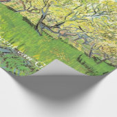 ファン・ゴッホの花の果樹園ヴィンテージフローラ油 ラッピングペーパー (角)