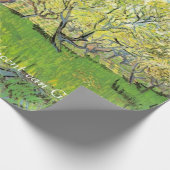 ファン・ゴッホの花の果樹園ヴィンテージフローラ油 ラッピングペーパー (角)