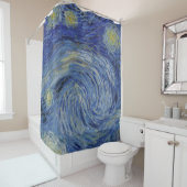 ファン・ゴッホの詳細「星空の夜」 シャワーカーテン (インサイチュ)