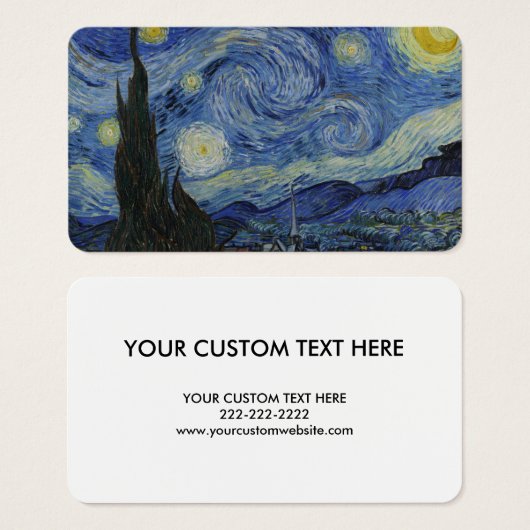 ファン・ゴッホの「星空の夜」 (正面&裏面)