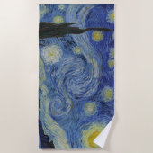 ファン・ゴッホの「星空の夜」 ビーチタオル (正面)
