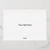 ファン・ゴッホの「星空の夜」 箔シーズンカード (裏面)