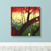 ファン・ゴッホ広重の後の開花梅 キャンバスプリント (インサイチュ (ウッドフロア))