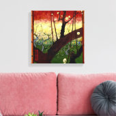 ファン・ゴッホ広重の後の開花梅 キャンバスプリント (インサイチュ (リビング))