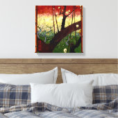 ファン・ゴッホ広重の後の開花梅 キャンバスプリント (インサイチュ (寝室))