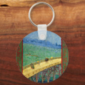 ファン・ゴッホ広重の後の雨の中の橋 キーホルダー (正面)