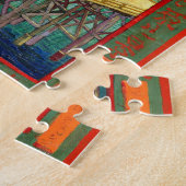 ファン・ゴッホ広重の後の雨の中の橋 ジグソーパズル (側面)