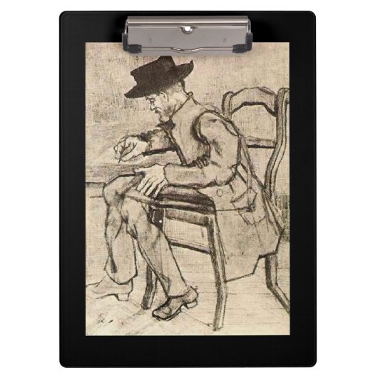 ファン・ゴッホ書男の顔離れ、 クリップボード (正面)
