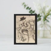 ファン・ゴッホ書男の顔離れ、 ポストカード (スタンド正面)