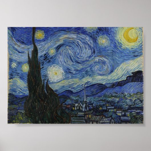 ファン・ゴッホ有名なスター絵画リー・ナイト ポスター (正面)