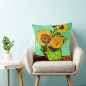 ファン・ゴッホ – ひまわり、3、 クッション (椅子)