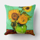 ファン・ゴッホ – ひまわり、3、 クッション (正面)