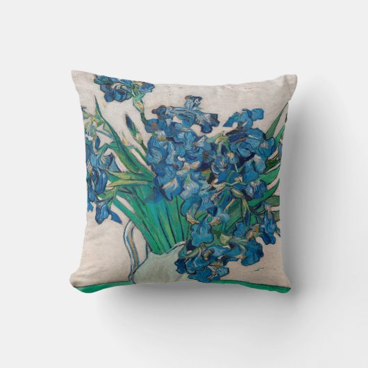ファン・ゴッホ・アイリスの花瓶 クッション (正面)