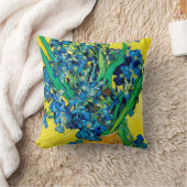 ファン・ゴッホ・アイリスの花瓶 クッション (ブランケット)