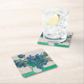 ファン・ゴッホ・アイリスの花瓶 スクエアペーパーコースター (インサイチュ)