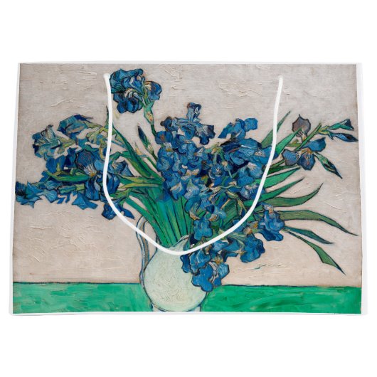 ファン・ゴッホ・アイリスの花瓶 ラージペーパーバッグ (正面)