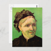 ファン・ゴッホ、アーティストの母ポートレート、ヴィンテージ・アート ポストカード (正面/裏面)