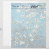 ファン・ゴッホ、アーモンド・ツリーの開花。 レターヘッド (正面/裏面)