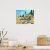 ファン・ゴッホ・オーチャード縁ど・イン・ブロッサム・サイプレス ポスター (キッチン)