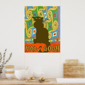 ファン・ゴッホ・キャット ポスター (キッチン)