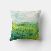 ファン・ゴッホ・グリーン小麦畑 クッション (裏面)