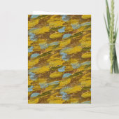 ファン・ゴッホ・コーンフラワーの青年のポートレート カード (裏面)