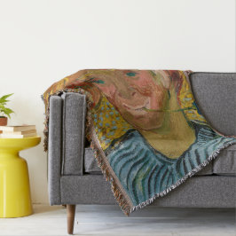 ファン・ゴッホ・コーンフラワーの青年のポートレート スローブランケット