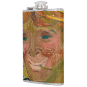 ファン・ゴッホ・コーンフラワーの青年のポートレート フラスク (左)