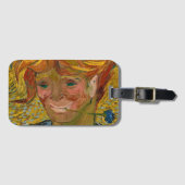 ファン・ゴッホ・コーンフラワーの青年のポートレート ラゲッジタグ (正面横)