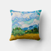 ファン・ゴッホ・サイプレス付き小麦畑 クッション (裏面)