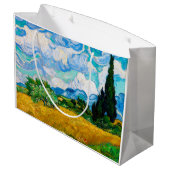 ファン・ゴッホ・サイプレス付き小麦畑 ラージペーパーバッグ (裏面アングル)