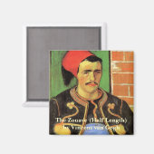 ファン・ゴッホ、ザゾーヴ、ヴィンテージ印象派アート マグネット (正面/裏面)