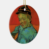 ファン・ゴッホ、スクールボーイ（カミーユ・ローリン）、ヴィンテージ・アート セラミックオーナメント (右)