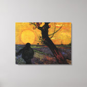 ファン・ゴッホ、ソワー、ヴィンテージ農民農家 キャンバスプリント (正面)