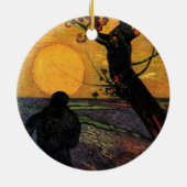 ファン・ゴッホ、ソワー、ヴィンテージ農民農家 セラミックオーナメント (裏面)