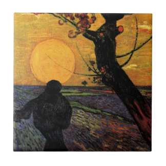 ファン・ゴッホ、ソワー、ヴィンテージ農民農家 タイル