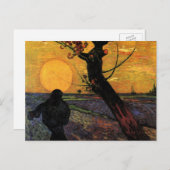 ファン・ゴッホ、ソワー、ヴィンテージ農民農家 ポストカード (正面/裏面)