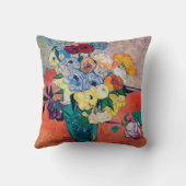 ファン・ゴッホ、バラとアネモネスの花瓶 クッション (裏面)