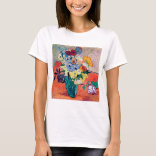 ファン・ゴッホ、バラとアネモネスの花瓶 Tシャツ